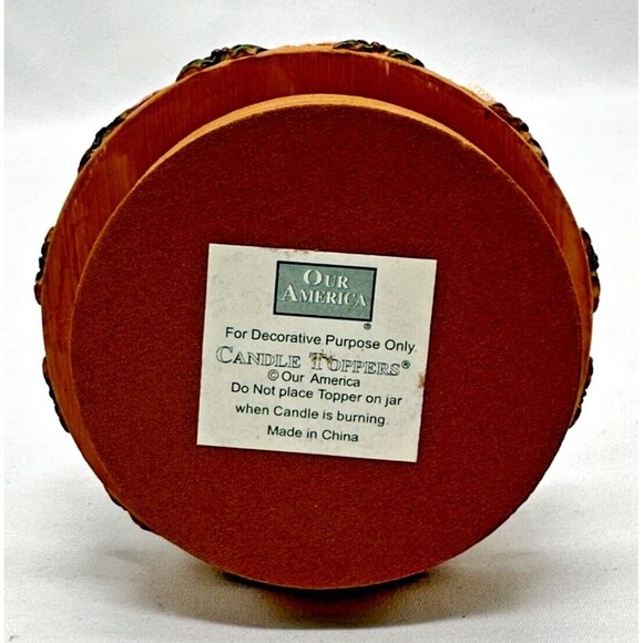 VINTAGE 2002 Our America #4098 ~ Winter Birdhouse Topper for Yankee Jar Candles - Picture 6 of 12